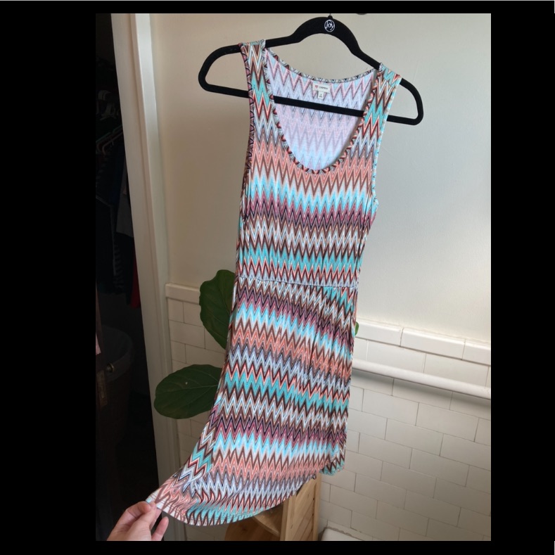 Crmieux 1970s Print A-Line Wrap Style Dress